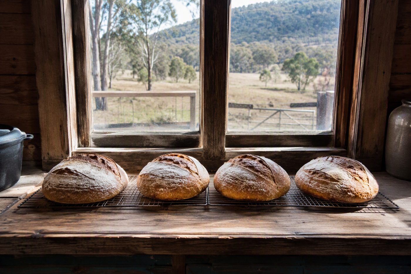 Generated illustration for bread-making