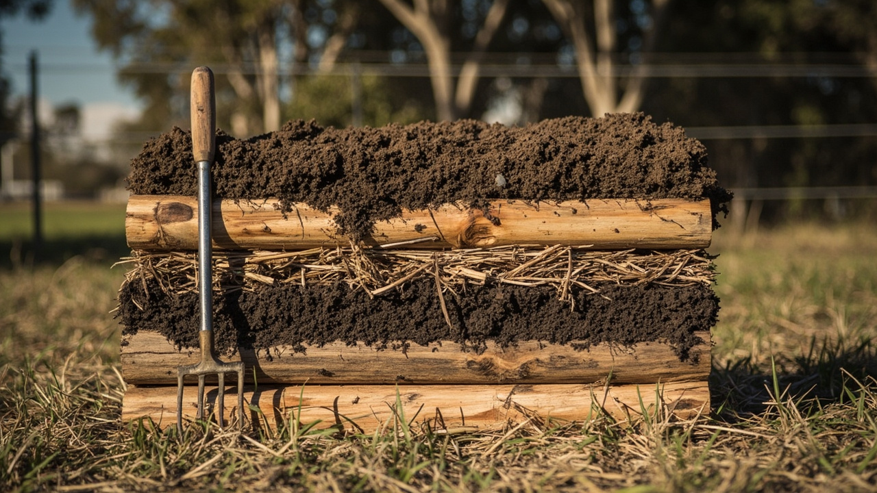 Layering: The Exact Steps (No Fluff) — Hugelkultur: Off-Grid Gardening Without the Fluff