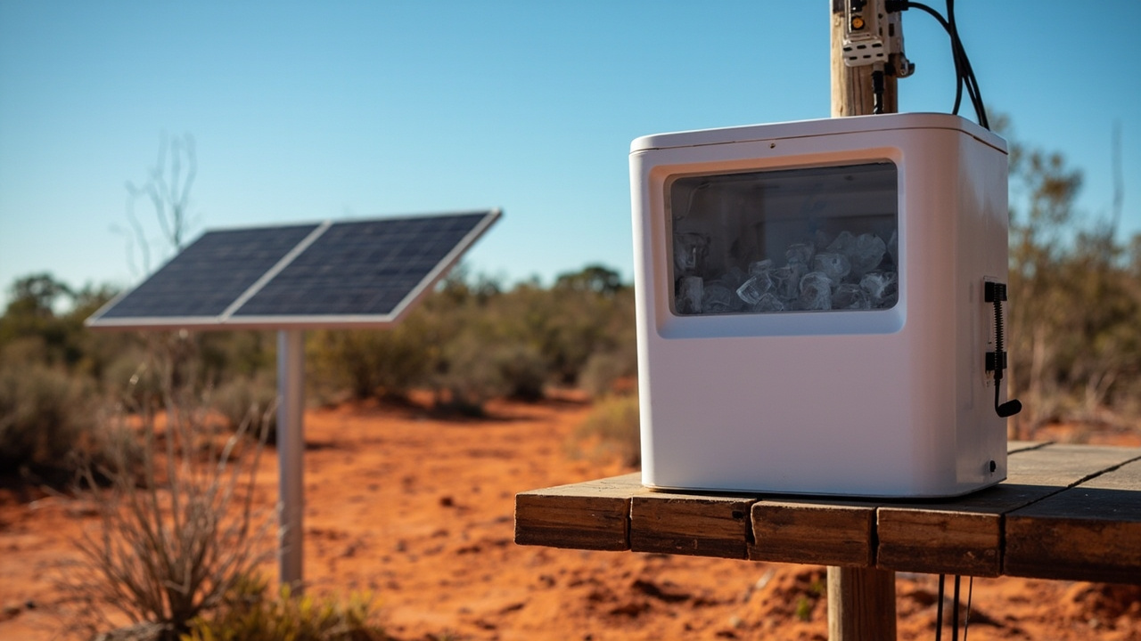 Running the Ice Maker on Solar Power — Off-Grid Ice Making in Australia: Solar Solutions, Design & Costs (2026)