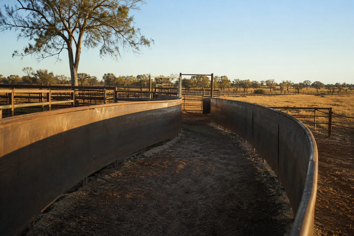 Generated illustration for low-stress-livestock-handling-infrastructure