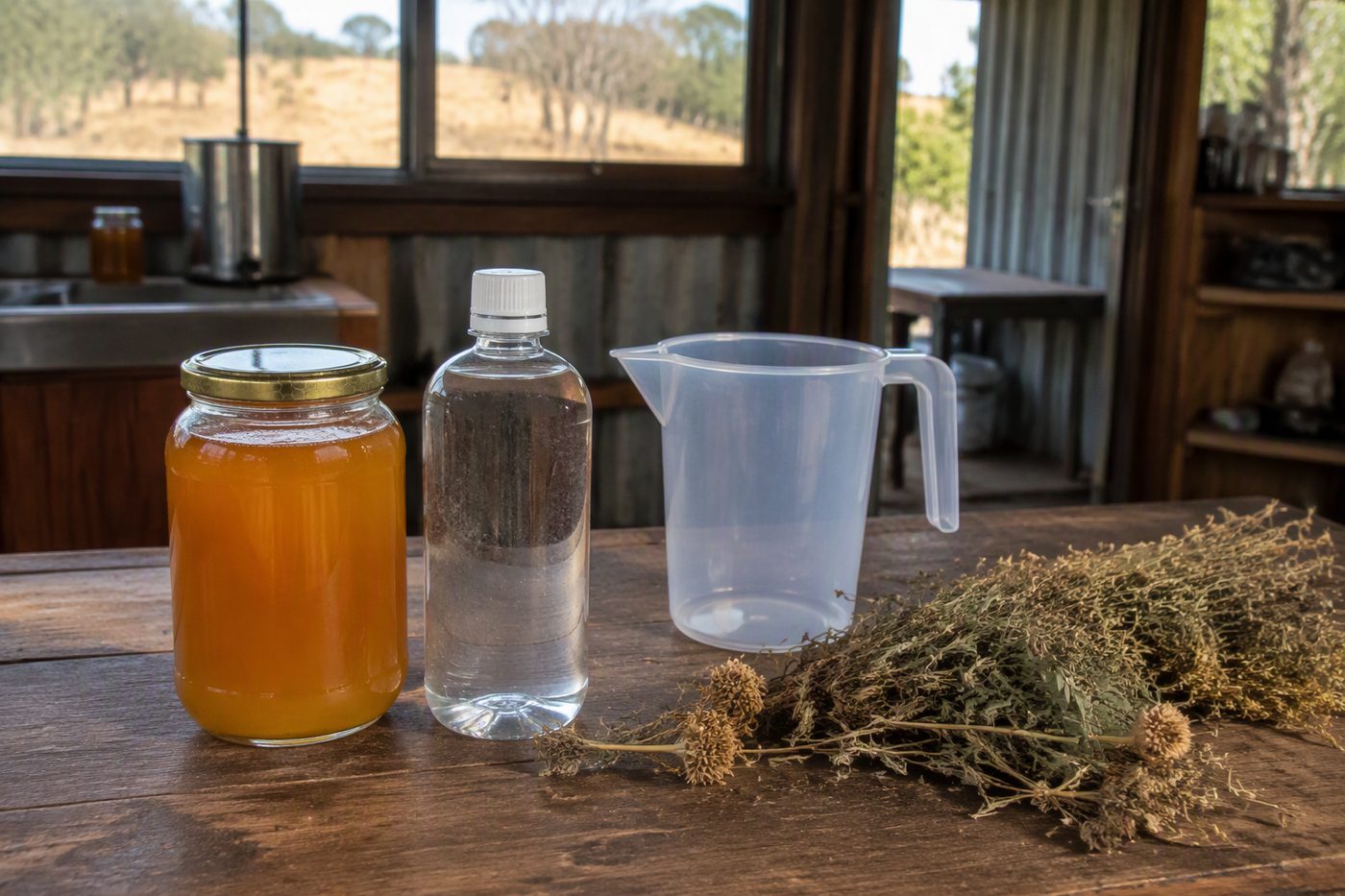 Generated illustration for medicinal-syrup-making