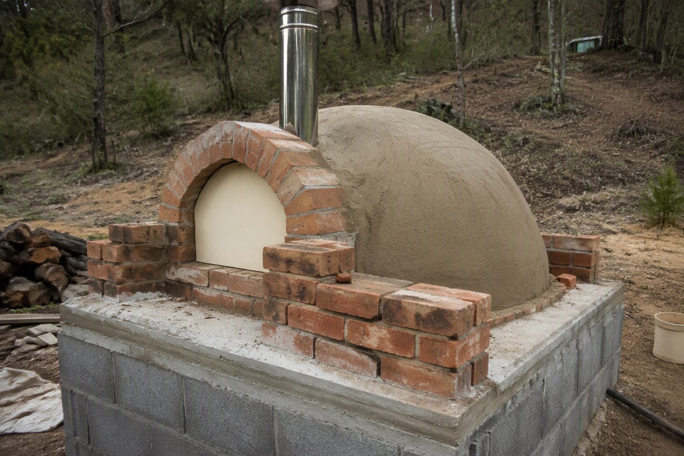 Generated illustration for pizza-oven-build