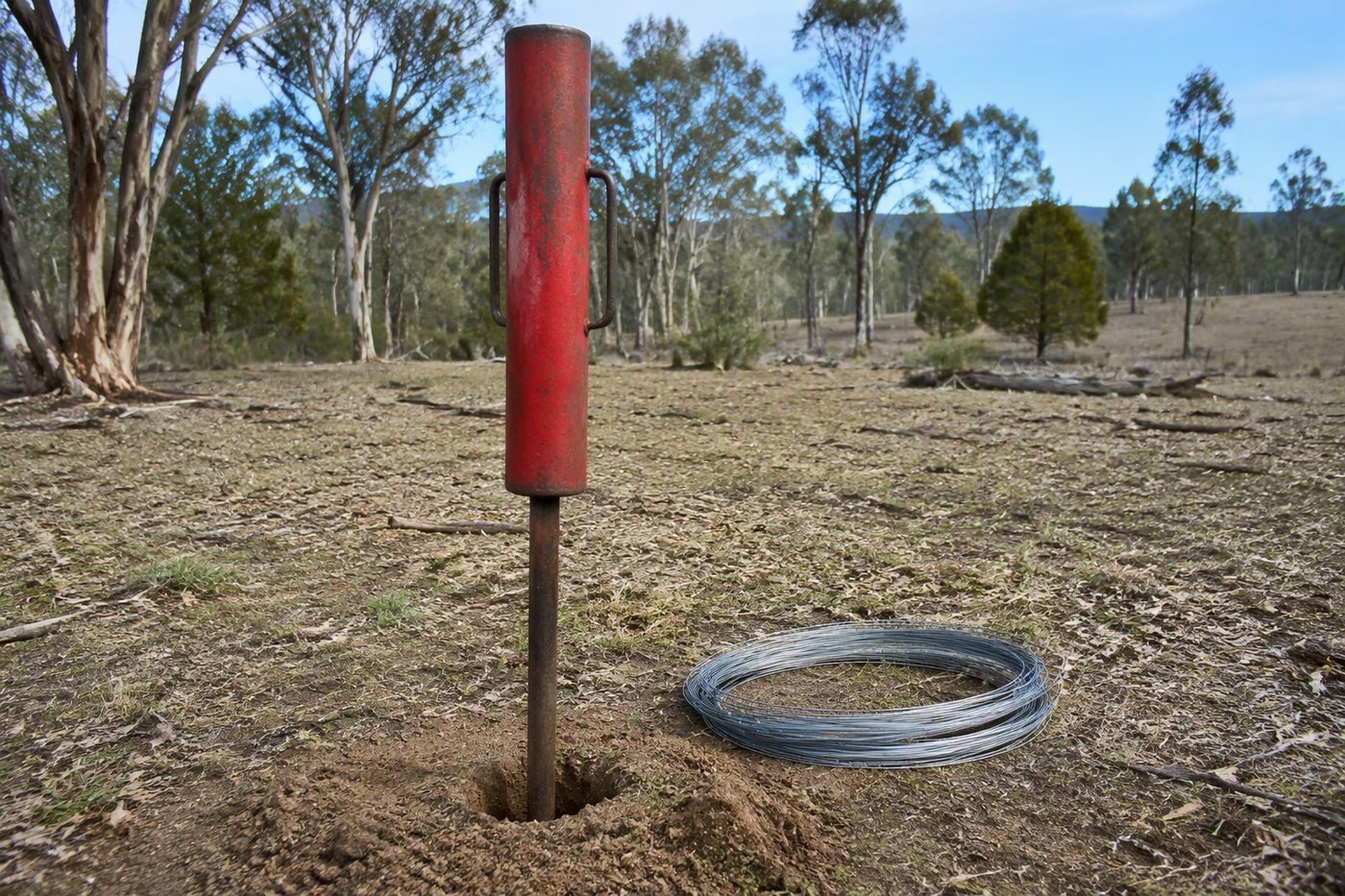 Generated illustration for post-hole-and-fencing-tool-guide