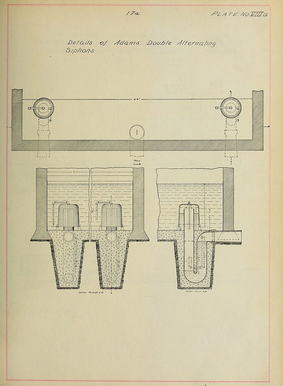 Septic system technical drawing