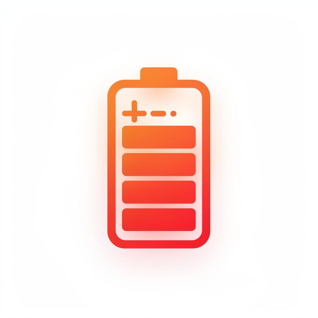 Battery icon illustration